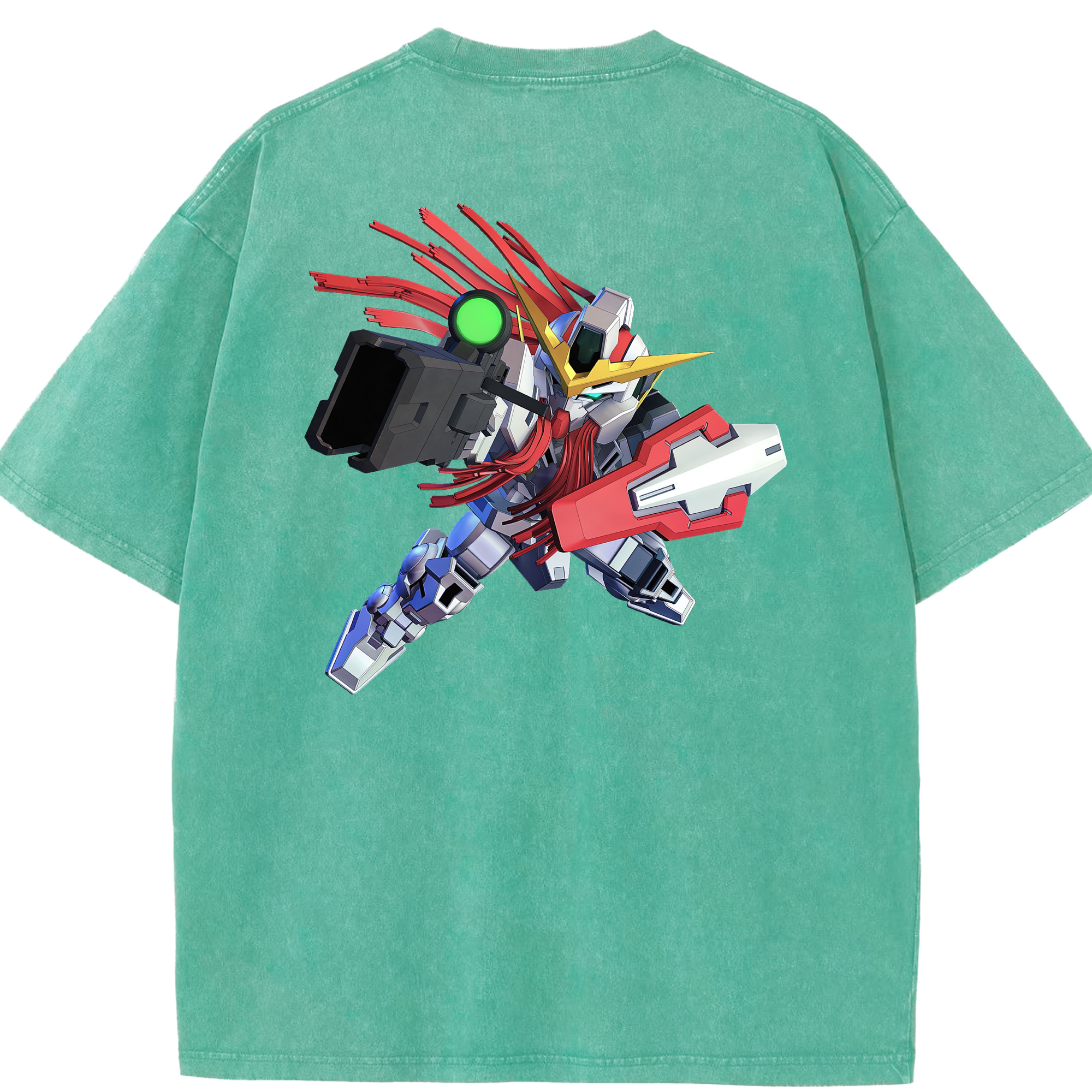 （画像用） 機動戦士ガンダム Mobile Suit Gundam 綿100% ヴィンテージ風 半袖Tシャツ（背面プリント）